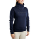 Montar MoNaja High Collar Sweatshirt with Gun Metal Crystal Logo #colour_navy