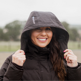 EQUIDRY Women's Talia Waterproof Puffer Jacket #colour_brown