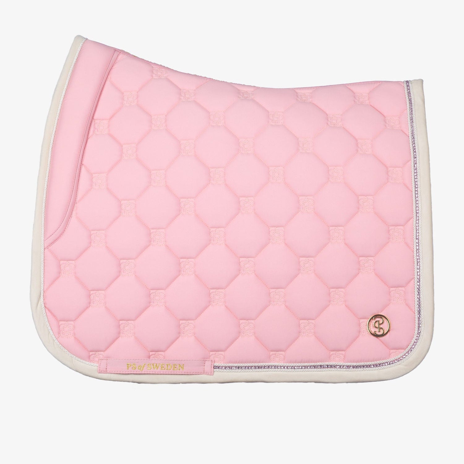 PS of Sweden Vintage Monogram Dressage Saddle Pad #colour_hortensia-pink