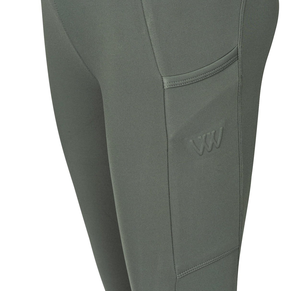 Woof Wear Ladies Full Seat Riding Tights #colour_sage