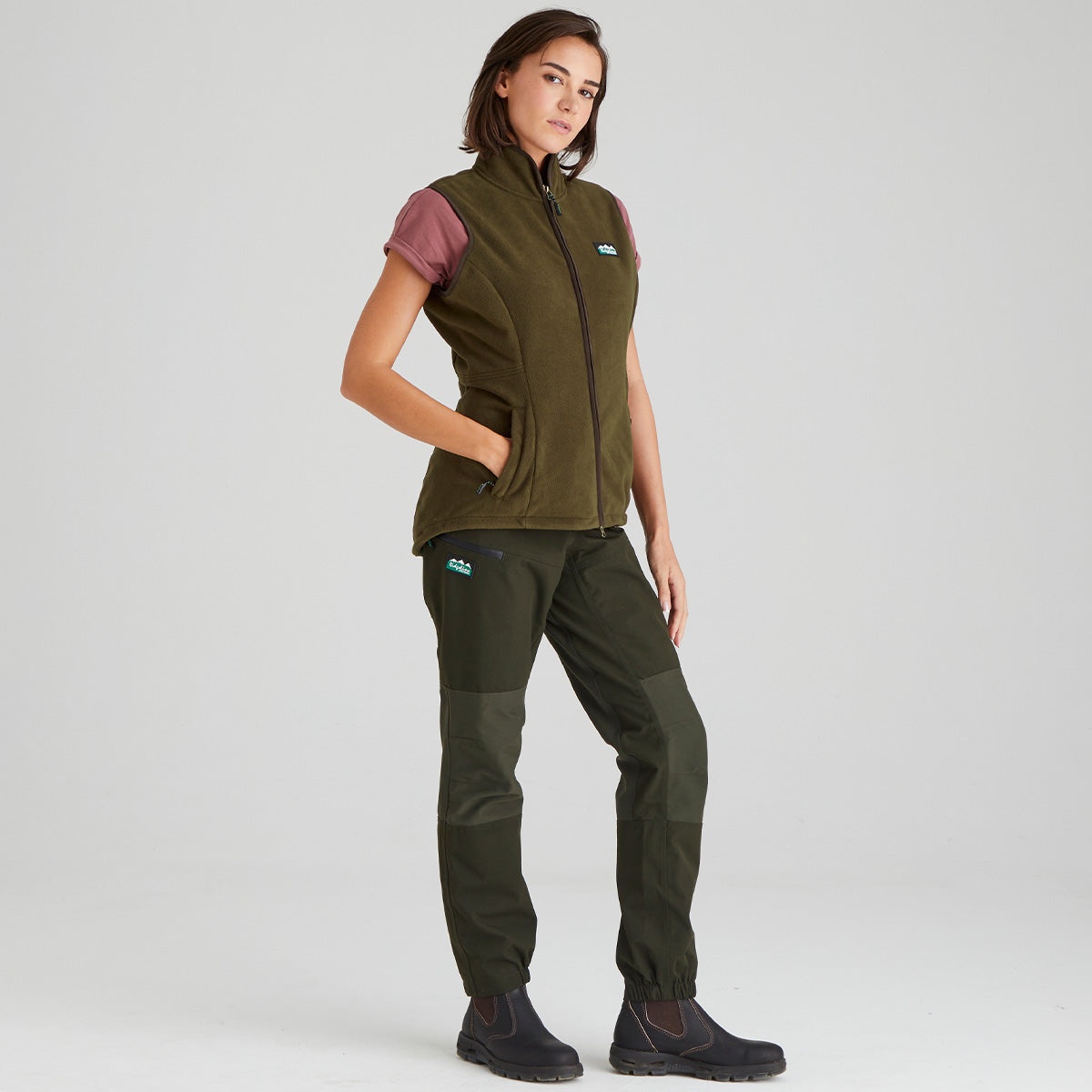 Ridgeline Womens Kodiak Gilet #colour_moody-teak
