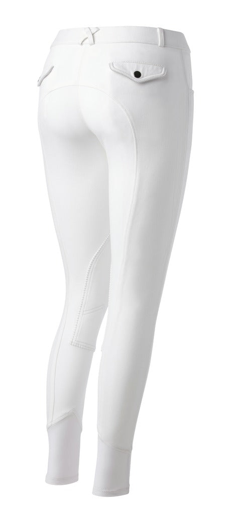 Equitheme Children's Pro Breeches #colour_white-light grey