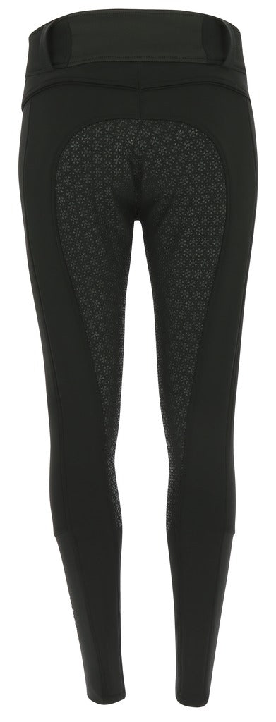 Equitheme Kitzbuhl Ladies Softshell Silicone Full Seat Breeches #colour_black