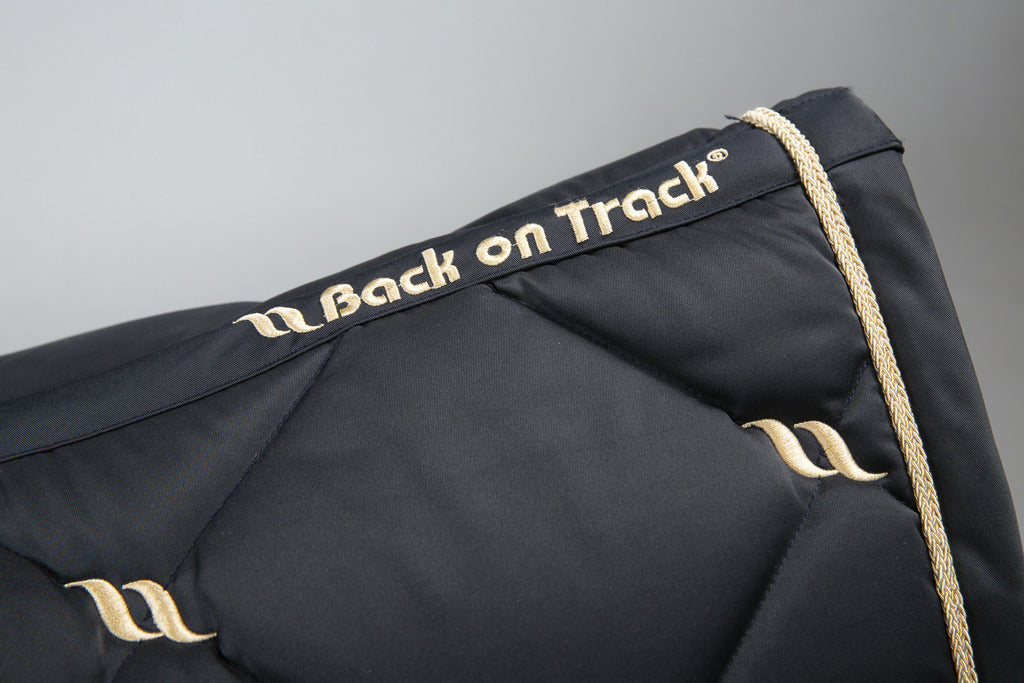 Back On Track Night Collection Dressage Saddle Pad #colour_black