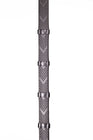 Henry James V-Grip Hybrid Rubber Reins With Leather Stoppers #colour_black