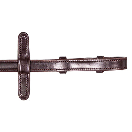 Henry James V-Grip Rubber Reins #colour_havana-brown