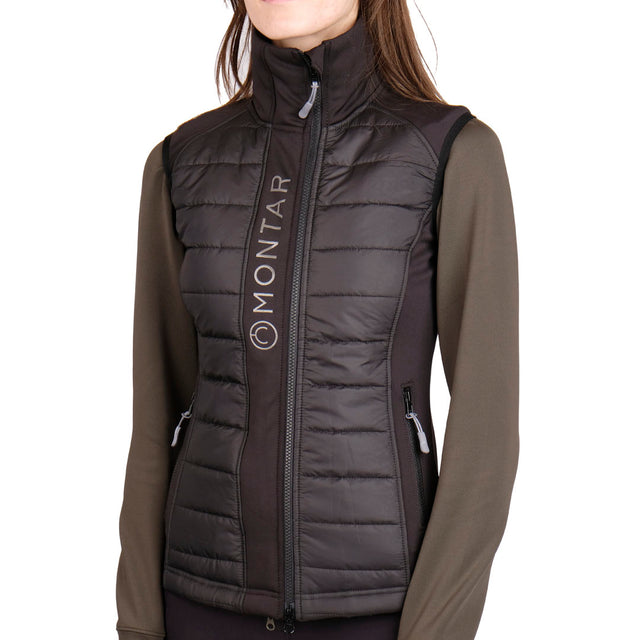 Montar Emma Junior Quilt Bodywarmer #colour_black