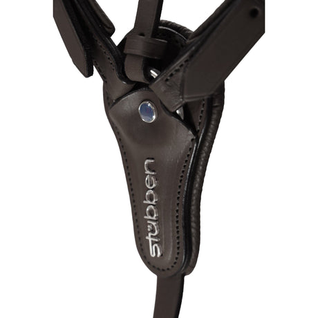 Stubben Pro-Jump Breastplate Closed Martingale Fork #colour_black