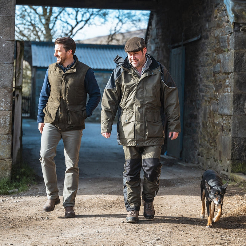 Hoggs of Fife Glenbervie Quilted Gilet #colour_loden