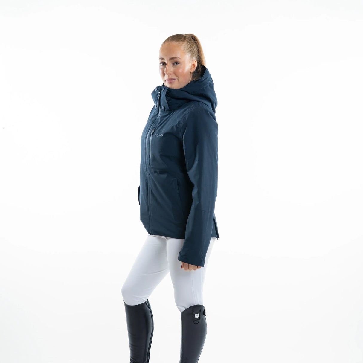 EQUIDRY Women's Iris Waterproof Riding Jacket #colour_navy