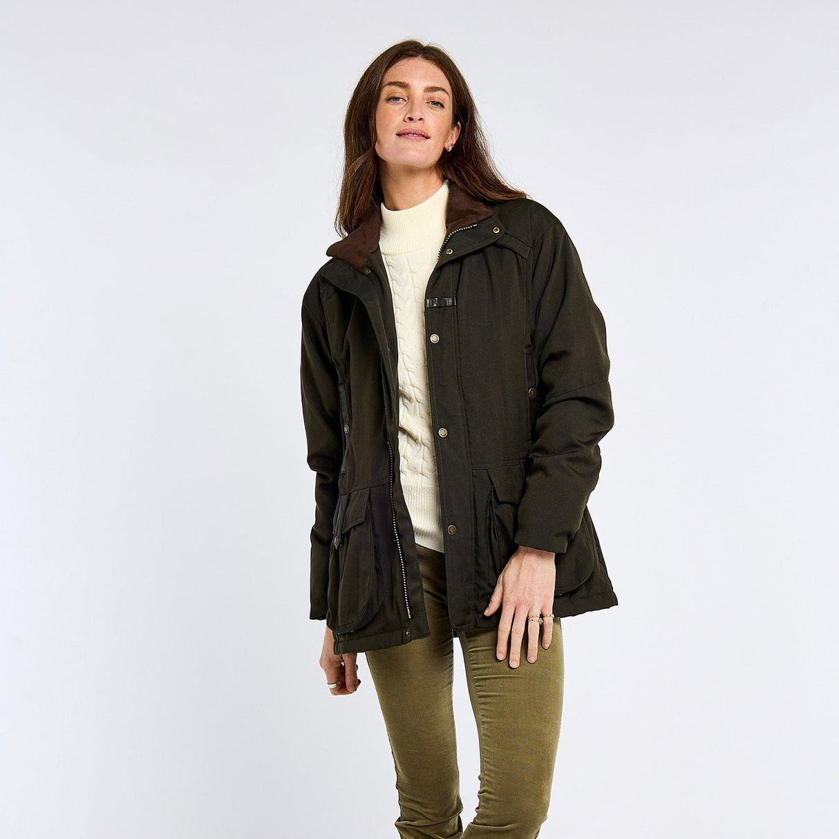 Dubarry Womens Sherwood Jacket #colour_olive