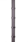 Henry James Large Pimple Hybrid Rubber Reins With Leather Stoppers #colour_black