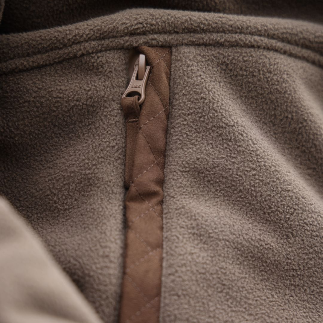 Shires Aubrion Heritage Unisex Quarter Zip Fleece #colour-dark-olive