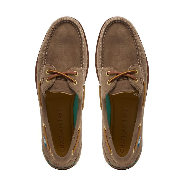 Chatham Men's Lyme G2 Boat Shoe #colour_fossil