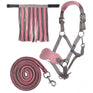 Licol et longe HKM avec mousqueton et frange anti-mouches