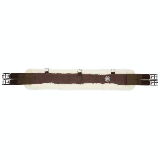 Mark Todd Deluxe Lined Webbing Girth #colour_brown