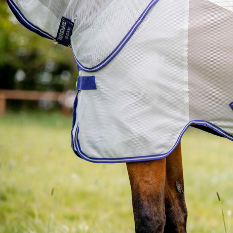 Horseware Ireland Amigo Airflow #colour_navy-check-atlantic-blue-ivory