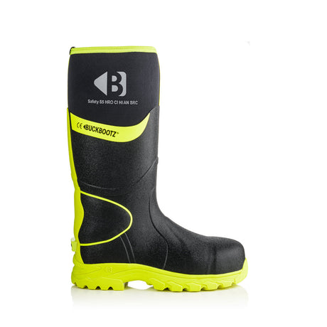 Buckbootz BBZ8000 High Visibility Neoprene/Rubber Safety Wellington Boot