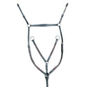 Martingale/plastron HKM avec raccords argentés