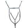 Martingale/plastron HKM avec raccords argentés