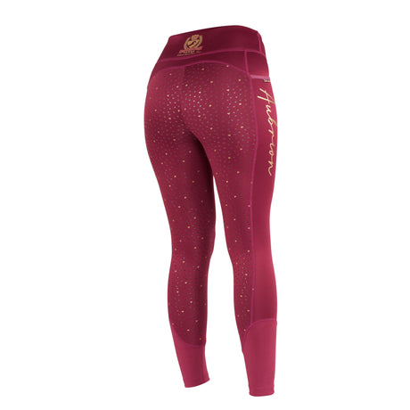 Aubrion Team Maids Winter Riding Tights #colour_mulberry