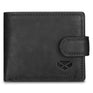 Hoggs of Fife Monarch Leather Coin Wallet with Tab #colour_black