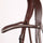 Montar Browband With Silver Clinchers #colour_brown