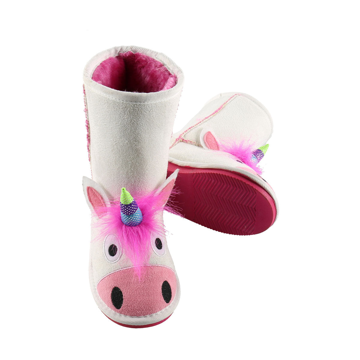 LazyOne Filles Licorne Toasty Toez Chaussons