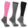 Hy Sport Active Riding Socks (Pack of 3) #colour_bubblegum-pink-pencil-point-grey-black