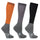 Hy Sport Active Riding Socks (Pack of 3) #colour_terracotta-orange-pencil-point-grey-black