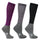 Hy Sport Active Riding Socks (Pack of 3) #colour_amethyst-purple-pencil-point-grey-black