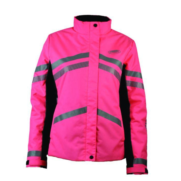 Weatherbeeta Reflective Heavy Padded Waterproof Jacket #colour_pink