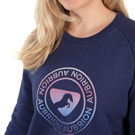 Shires Aubrion Boston Ladies Sweatshirt #colour_dark-navy