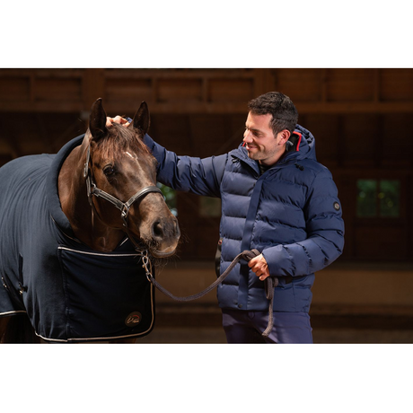 HKM Hamburg Men's Quilted Jacket #colour_deep-blue