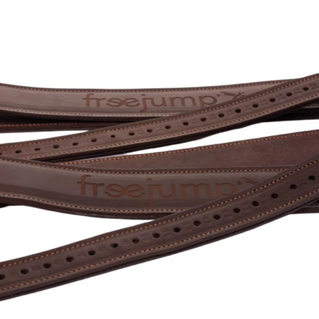 Freejump Classic Wide Stirrup Leathers #colour_brown