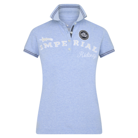 Imperial Riding Junior True Colours Polo Shirt #colour_blue-pearl
