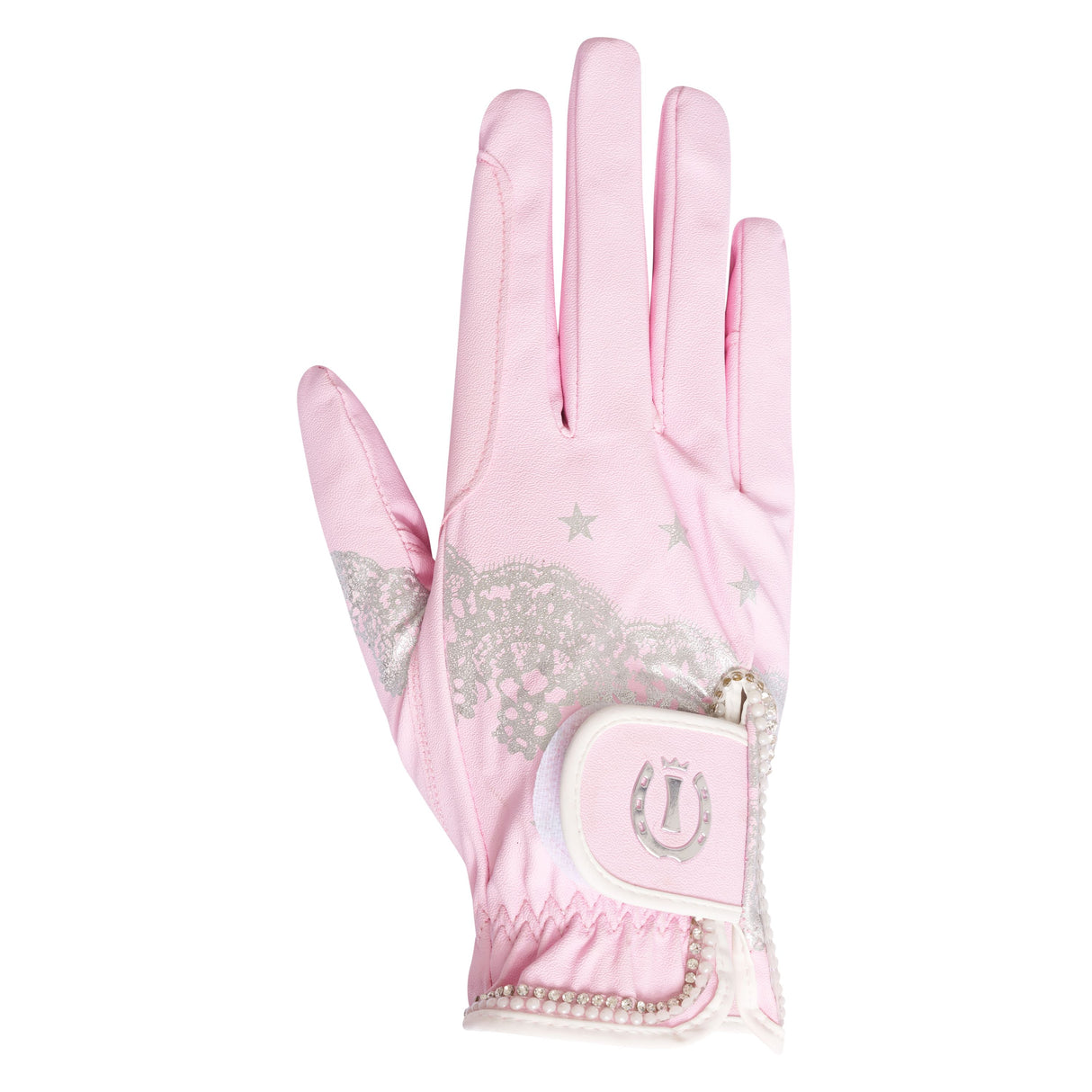 Imperial Riding Star Lace Gloves #colour_powder-pink