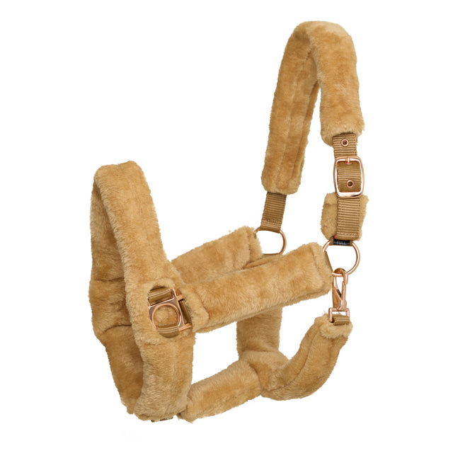 Imperial Riding Go Star Fur Headcollar #colour_taupe
