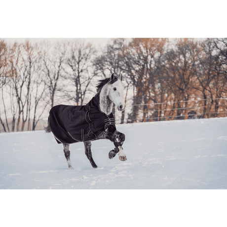 HKM Innsbruck 1200D, Light Lining Highneck Rug #colour_black