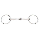 Mors à filet à anneau libre Korsteel en acier inoxydable à bouche solide jointe à anneau libre de 16 mm