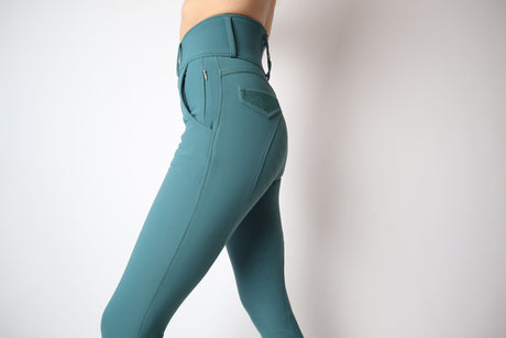 Montar Brielle Extra High Waisted Crystal Full Grip Breeches #colour_jasper