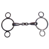 Korsteel Edelstahl French Link 2 Ring Dutch Gag Bit